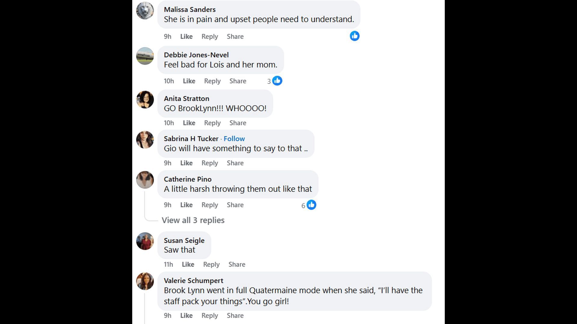 Fans voice their opinions about Brook Lynn (Image via Facebook/General Hospital Fans - Official)